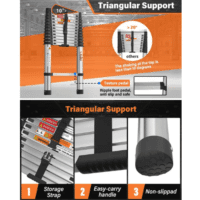 Telescopic Folding Ladder - Safe, Durable & Space-Saving Design