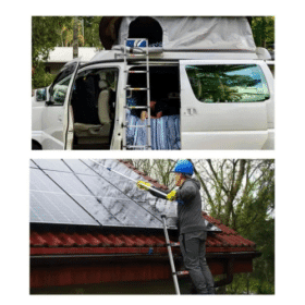 Telescopic Extending Ladder - Versatile, Safe, Durable, Space-Saving, Compact and portable Design