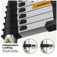 Telescopic Folding Ladder - Safe, Durable & Space-Saving Design