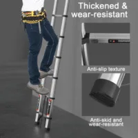 Telescopic Folding Ladder - Safe, Durable & Space-Saving Design