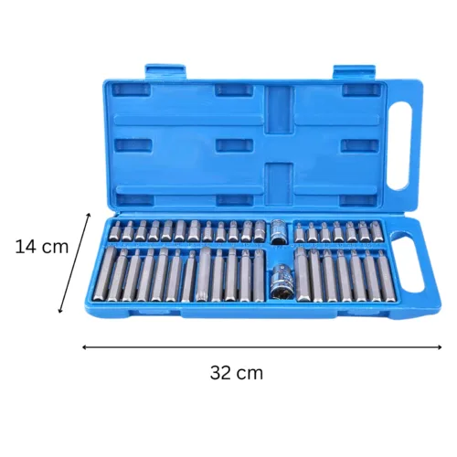 40Pcs Hex Star Torx Socket Bit Set Tool Kit - The Ultimate Handyman’s Companion