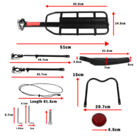 Bike Rear Pannier Rack – Adjustable, Portable & Built for Adventure