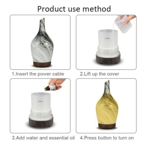 Aroma Atomiser - Glass Abstract Grey USB - Image 3